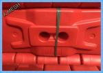 Yellow Temporary Mesh Fencing Feet Base Polypropylene Sun / Weather Protection