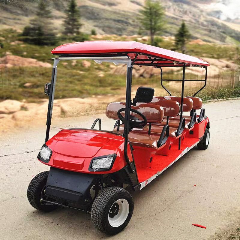 Left Hand Drive Electric Golf Buggy Lithium Battery Operated Golf Carts 2-10 Seats