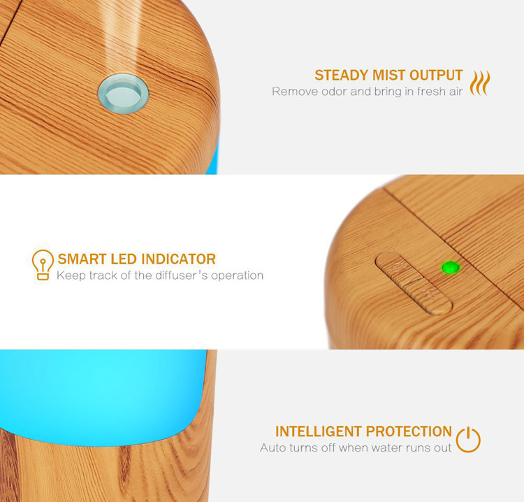 Whisper - Quiet Wood Grain 50ml USB Car Aroma Diffuser