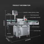 Automatic sticker bottle labeling machine bottle label applicator for plastic
