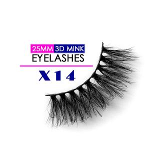 Quality Cruelty Free 25MM Mink Lashes 3D Effect Black Color With Packaging Box wholesale