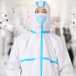Non Woven Full Body Disposable Protective Suits Isolation Clothing