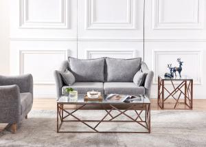 Quality Electroplate Rose Gold Plating SS Frame Modern Coffee Table wholesale