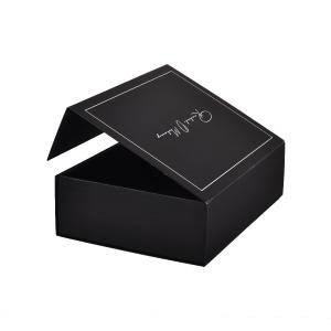Quality Contracted Black Rigid Cardboard Gift Boxes For Clothing Garment wholesale
