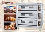 Hotel Kitchen Bakery One Deck 3 Tray Gas Bake Oven Pizzeria Ovan Max temp 400