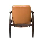 Hotel Furniture Solid Wood PU Leather with Armrest Living Room Bedroom Chair