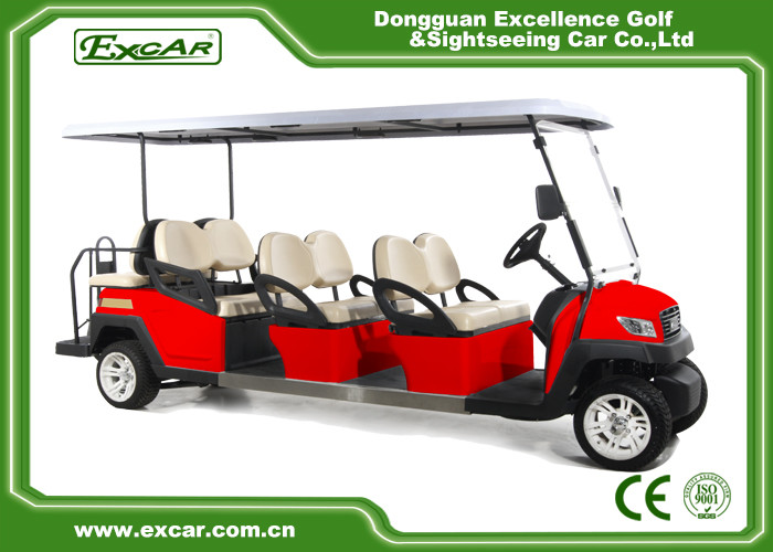 EXCAR Electric Comfortable Steel Chassis 8 Seater Golf Cart CE Approved