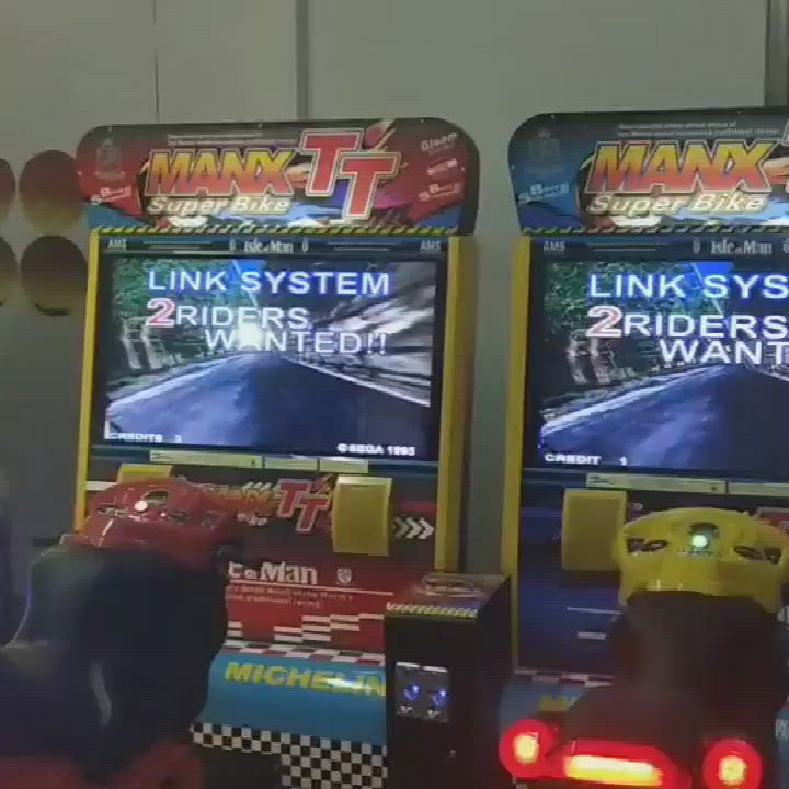 42 Inch Display Classic Moto Bike Racing Game MANX TT Motor Racing Game