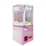 Earn money coin operated fully transparent hardware cabinet doll machines for