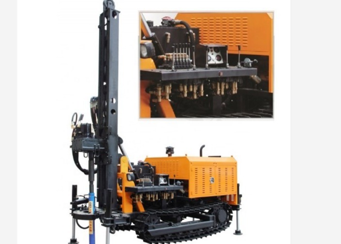 High Speed St 400 Mini Borehole Drilling Machine Customized Blue Color
