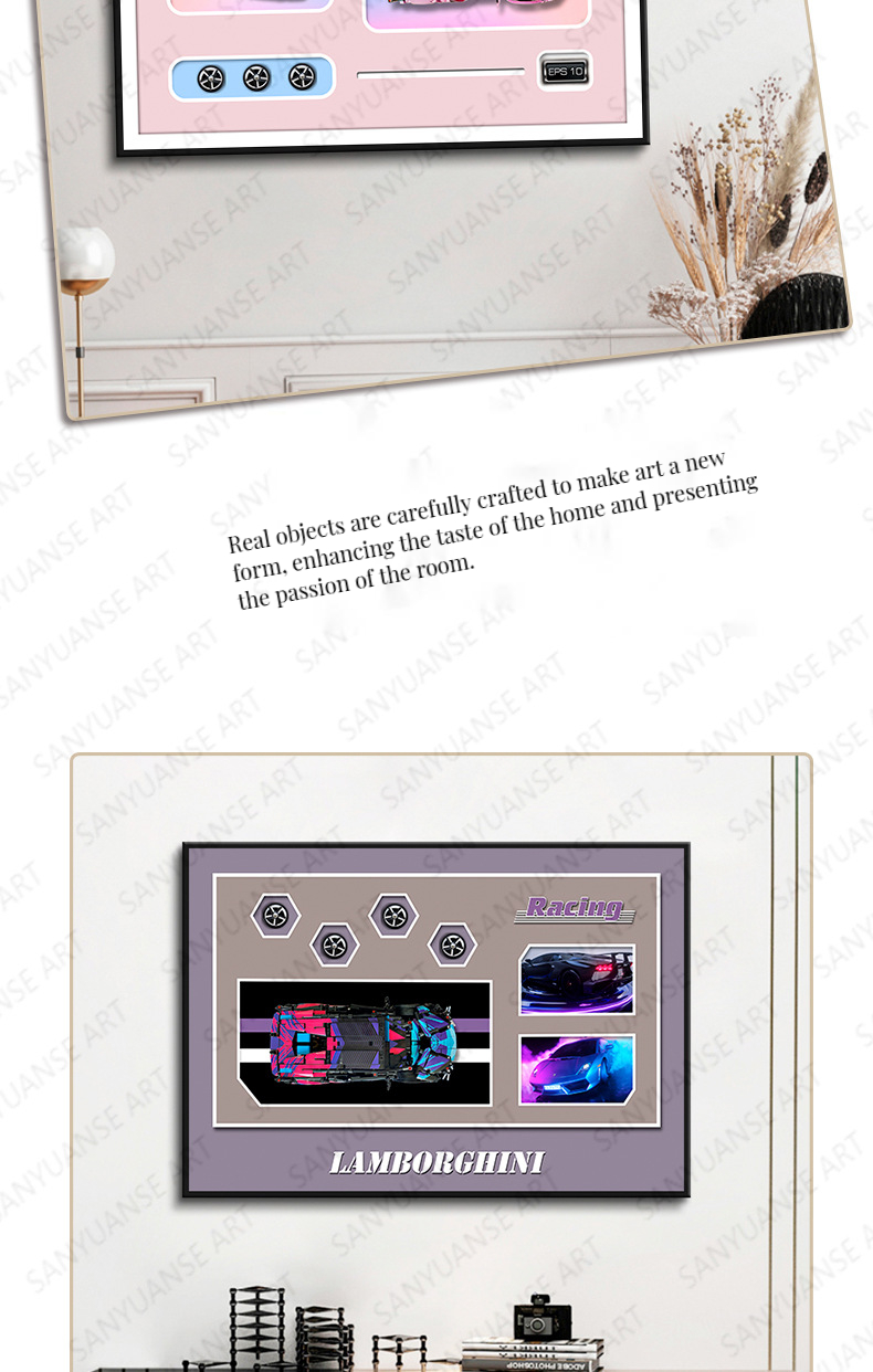 BH6 High Resolution Printing Creative 3D Wall Murals for Home Decoration