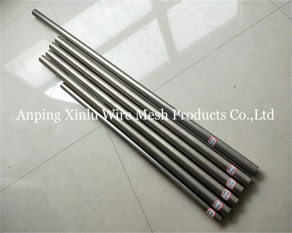 Pure Round 316L Wire Wrapped Johnson Screen Tube diameter 33-300mm for Juice and Beer Filter Treatment
