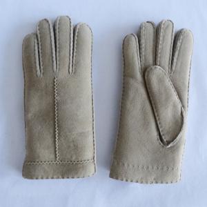 Quality Hand Sewing Double Faced Shearling Sheepskin Gloves wholesale