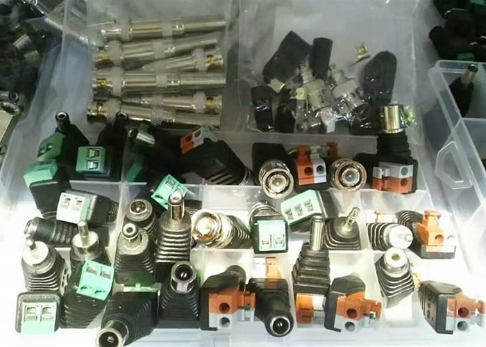 CCTV Camera BNC Connector For Cctv Golden Plated Easy Installation