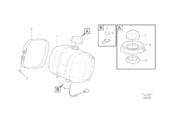 Expansion Tank VOE11110410 For EC210 EC290B EC240B G700B L90E L70E L60E