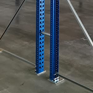 Single Channel Square Post Base Strut Mount Bracket with Pile Base Mounting System