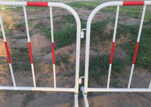 Quality Galvanized Welded Crowd Control Gates , Portable Crowd Barriers For Events wholesale