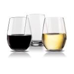 PET Tritan Stemless Reusable Plastic Wine Glasses Personalized Unbreakable
