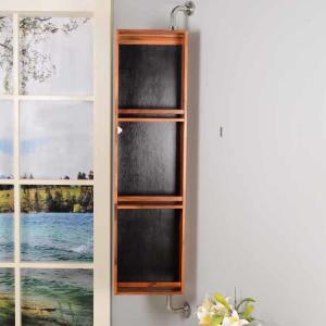 Quality Wall Mounted Rotatable 3mm Mirror Pine Wooden Bathroom Storage wholesale