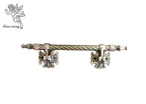 Quality Antique Brass Metal Casket Handle Zamak Decoratio Europe Style With Steel Twist Tube wholesale