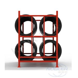 Quality Oem Odm Steel Wheel Racks Car Tire Display Rack Stackable Motorcycle Spare Tyre Rack wholesale