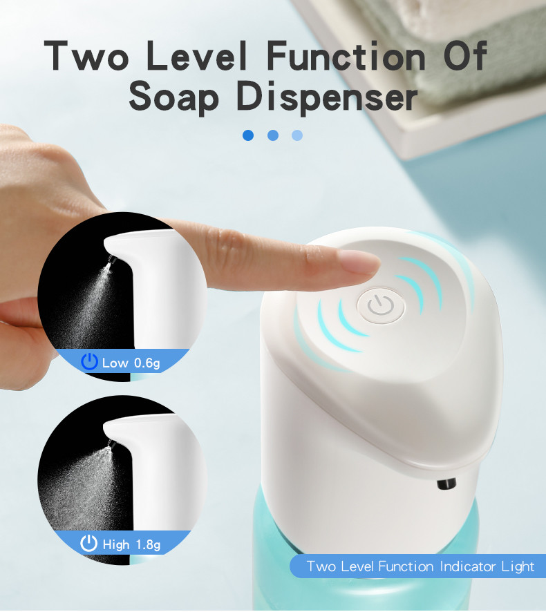 Restaurant Automatic Touchless Alcohol Dispenser 400ML ABS Portable Mist