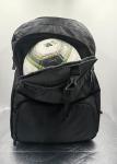 Large Capacity Custom Football Backpack , Black Soccer Backpack With Shoe