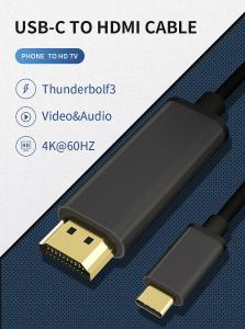 Quality PS176 18G USB Type C To HDMI Cable Adapter 4k 60Hz HDMI Cable wholesale