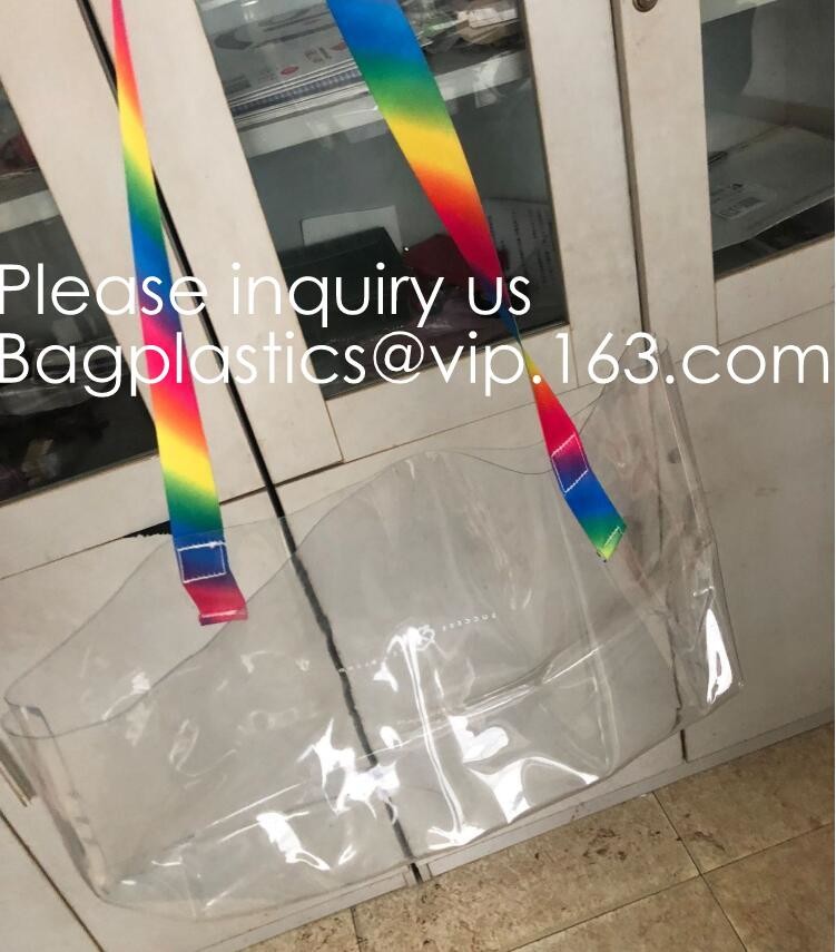 Custom Logo Home Textile Clear Vinyl PVC Plastic Quilt Blanket Zipper Bag With Handles,promotional pvc shopping bag
