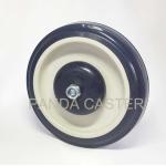 5 Inch Shopping Cart Casters PU Castor Wheels 125mm For Trolley