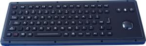 Quality IP65 black vandalproof Industrial Keyboard With Trackball and function keys wholesale
