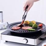Cast Iron Non Stick Stovetop Grill Pan For Home Garden Barbecue