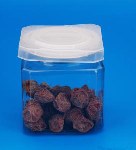 Quality Reusable Clear Plastic Jars Cylindrical Shape 83 . 3MM Caliber 600Ml wholesale