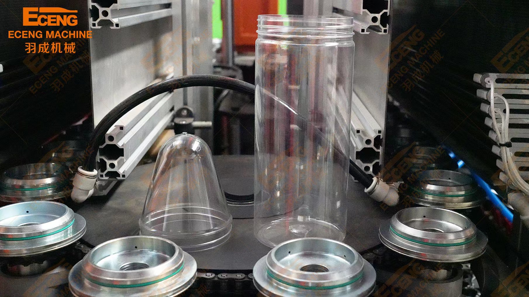 Jar Can PET Bottle Blow Molding Machine Automatic 4 Cavities Wide Mouth J4