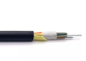 Quality G652D ADSS Fiber Cable All Dielectric Self Supporting Optical Aerial 24 Core Fiber Cable wholesale