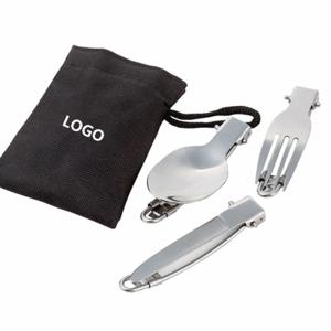 Quality Stainless Steel Outdoor Folding Picnic Tablewares Logo Customized wholesale