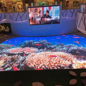 Quality P6.25 P4.81 Interactive LED Floor Panels Flexible Sensitive Video wholesale