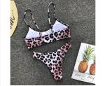 Womail Alluring Biquini Leopard Printed Bikini Push-Up Padded Swimwear Women's