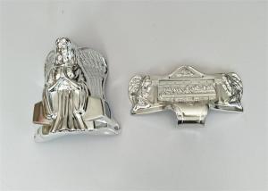 Quality Silver Coffin Ornaments / Funeral Accessories Polished Plating Surface wholesale