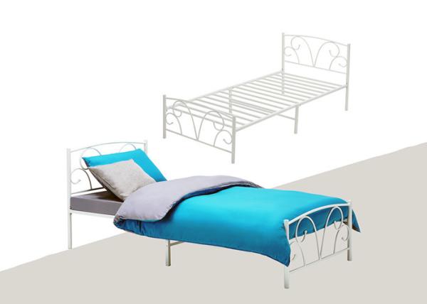 Cheap Metal Tube Construction 1986X973MM Steel Pipe Bed Frame for sale