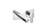 Long Spout Wall Mounted Mixer Tap 240mm Length Single Handle Bath Faucet