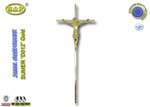 Quality Gold color funeral cross decoration , ornamental cross D012 size 45*18cm wholesale