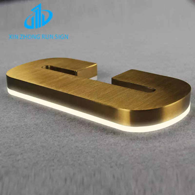 Wholesale Your Logo Backlit Led Reverse Channel Letters Light Up Metal Signs Acrylic Fillable Letters