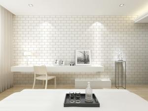 Quality Fashion 3d Brick Effect Wallpaper / Textured Brick Look Wallpaper Free Sample wholesale