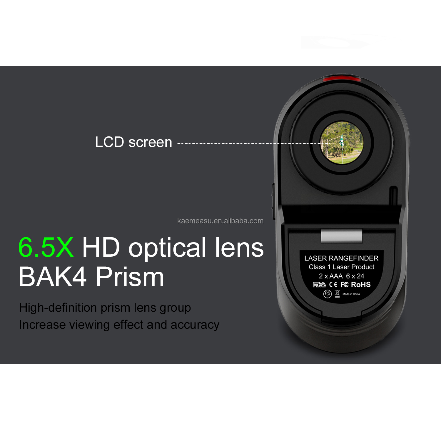 500Yd Digital Laser Rangefinder for Golf Range Finding and Long-lasting Distance Measurement