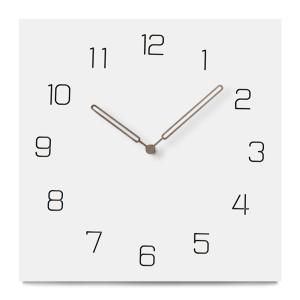 Quality 12 Inch Nordic Silent Square Kichen Wall Clocks White Grey Black Wooden Wall Clock wholesale