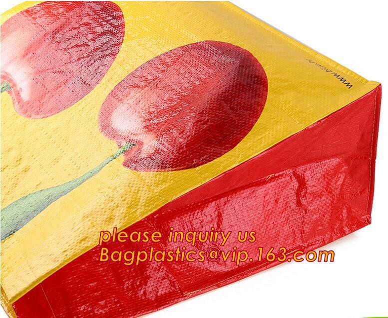 Fashion WaterProof PP Woven Laminated Handle Shopping Bag,fashion laminated reusable pp woven big shopping woven bag