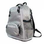 Soft Handle Silver Leisure Sparkle Cheer Backpack For Girls 40cm*35cm*15cm
