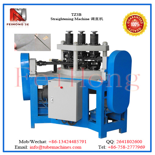 straightening machine for tubular heater