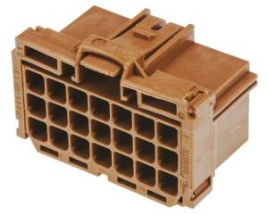 Quality 21 Pins Outlet Brown Female 8-968975-1 Vehicle Wiring Connectors wholesale